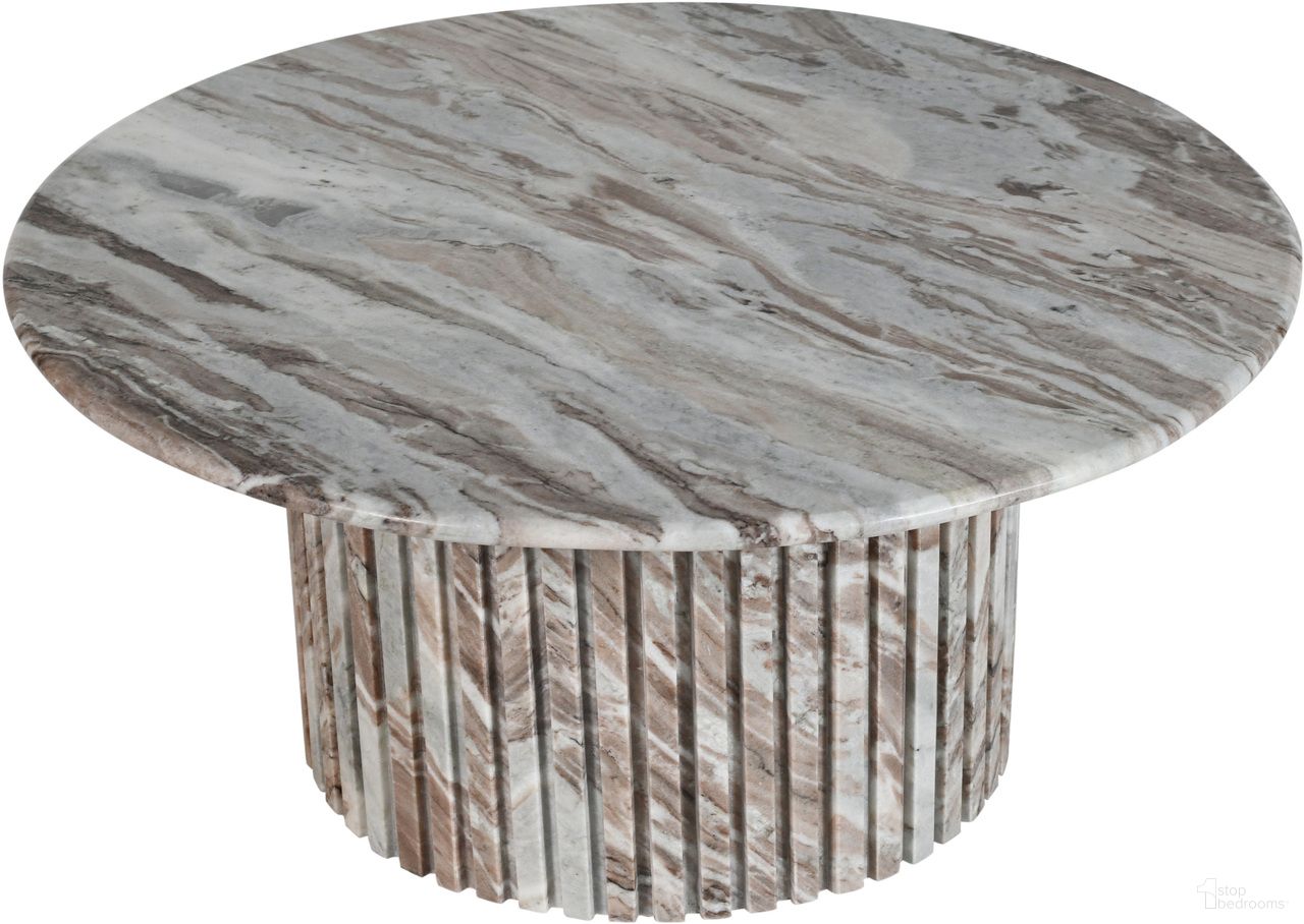 The appearance of Genoa Marble Coffee Table In Brown designed by Meridian in the modern / contemporary interior design. This brown piece of furniture was selected by 1StopBedrooms from Genoa Collection to add a touch of cosiness and style into your home. Sku: 248Brown-CT Box 1/2 (Top);248Brown-CT Box 2/2 (Base). Material: Marble.