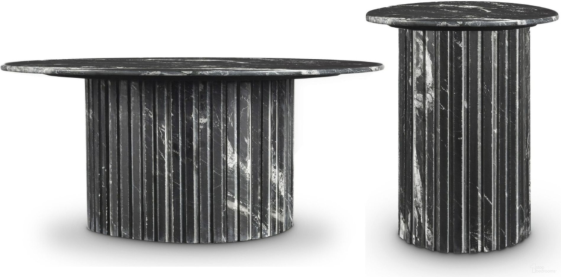 The appearance of Genoa Occasional Table Set In Black designed by Meridian in the modern / contemporary interior design. This black piece of furniture  was selected by 1StopBedrooms from Genoa Collection to add a touch of cosiness and style into your home. Sku: 248Black-CT Box 1/2 (Top);248Black-CT Box 2/2 (Base);248Black-ET Box 1/2 (Top);248Black-ET Box 2/2 (Base). Material: Marble.