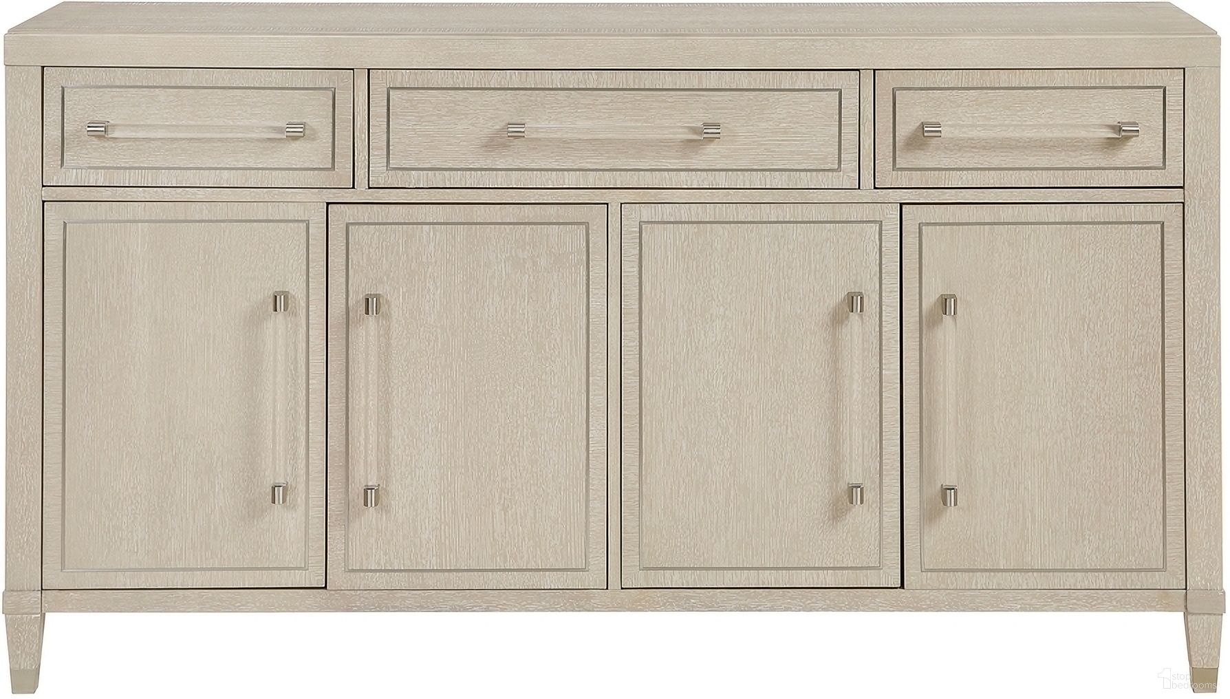The appearance of Genoa Server In Beige designed by Homelegance in the transitional interior design. This beige piece of furniture was selected by 1StopBedrooms from Genoa Collection to add a touch of cosiness and style into your home. Sku: 1312-40. Material: Wood.