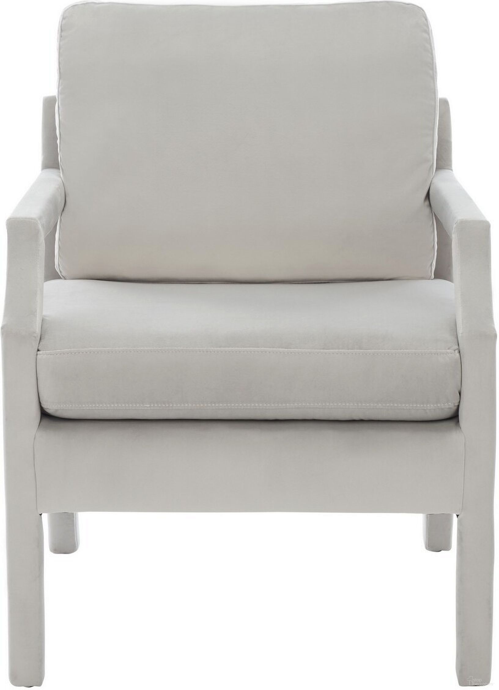 Genoa Upholstered Arm Chair in Light Grey
