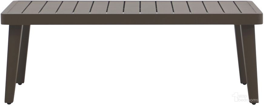Genova Patio Coffee Table In Brown