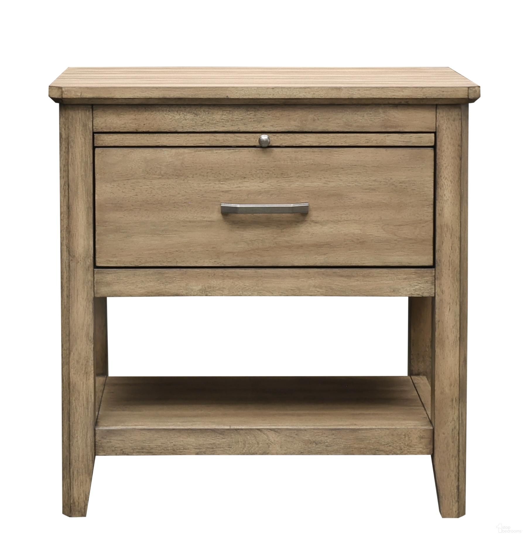 The appearance of Geo Heights Nightstand In Butterscotch designed by A-America in the modern / contemporary interior design. This butterscotch piece of furniture  was selected by 1StopBedrooms from Geo Heights Collection to add a touch of cosiness and style into your home. Sku: GEOBT5750. Material: Hardwood.