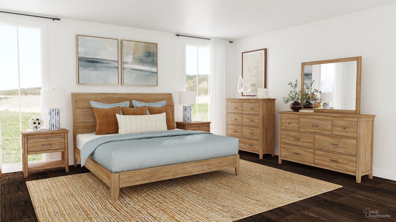 The appearance of Geo Heights Panel Bedroom Set In Butterscotch designed by A-America in the modern / contemporary interior design. This butterscotch piece of furniture was selected by 1StopBedrooms from Geo Heights Collection to add a touch of cosiness and style into your home. Sku: GEOBT503F;GEOBT503H;GEOBT503P;GEOBT503R;GEOBT5750. Bed Size: Queen. Material: Hardwood.