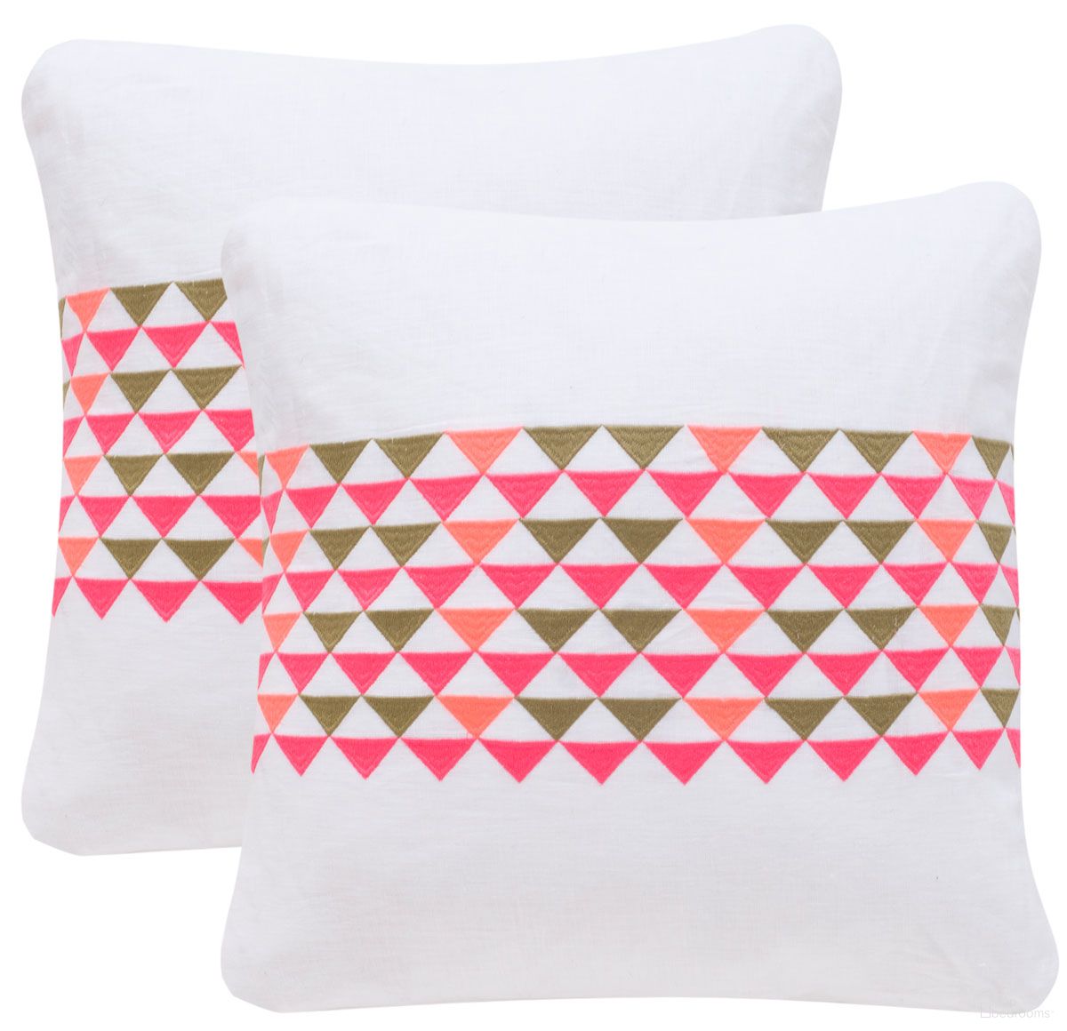 Geo Mountain Pillow Set of 2 in Multi DEC314B-1220-SET2
