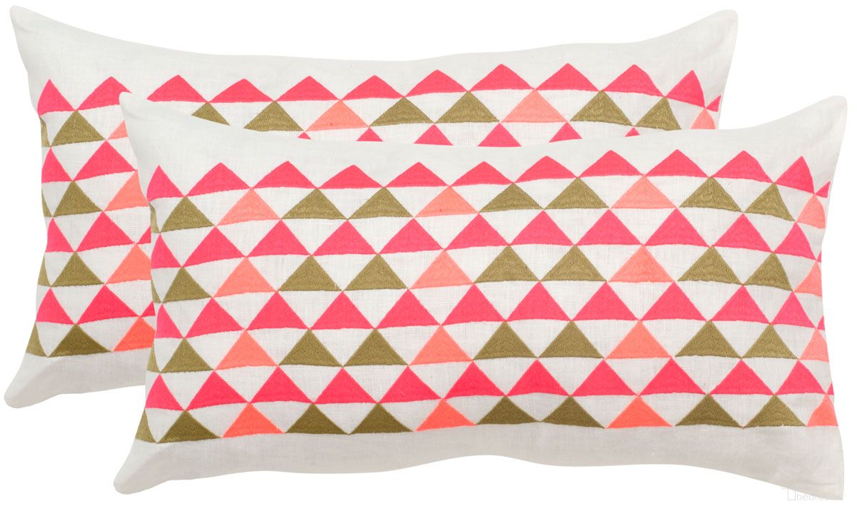 Geo Mountain Pillow Set of 2 in Multi DEC314B-2020-SET2