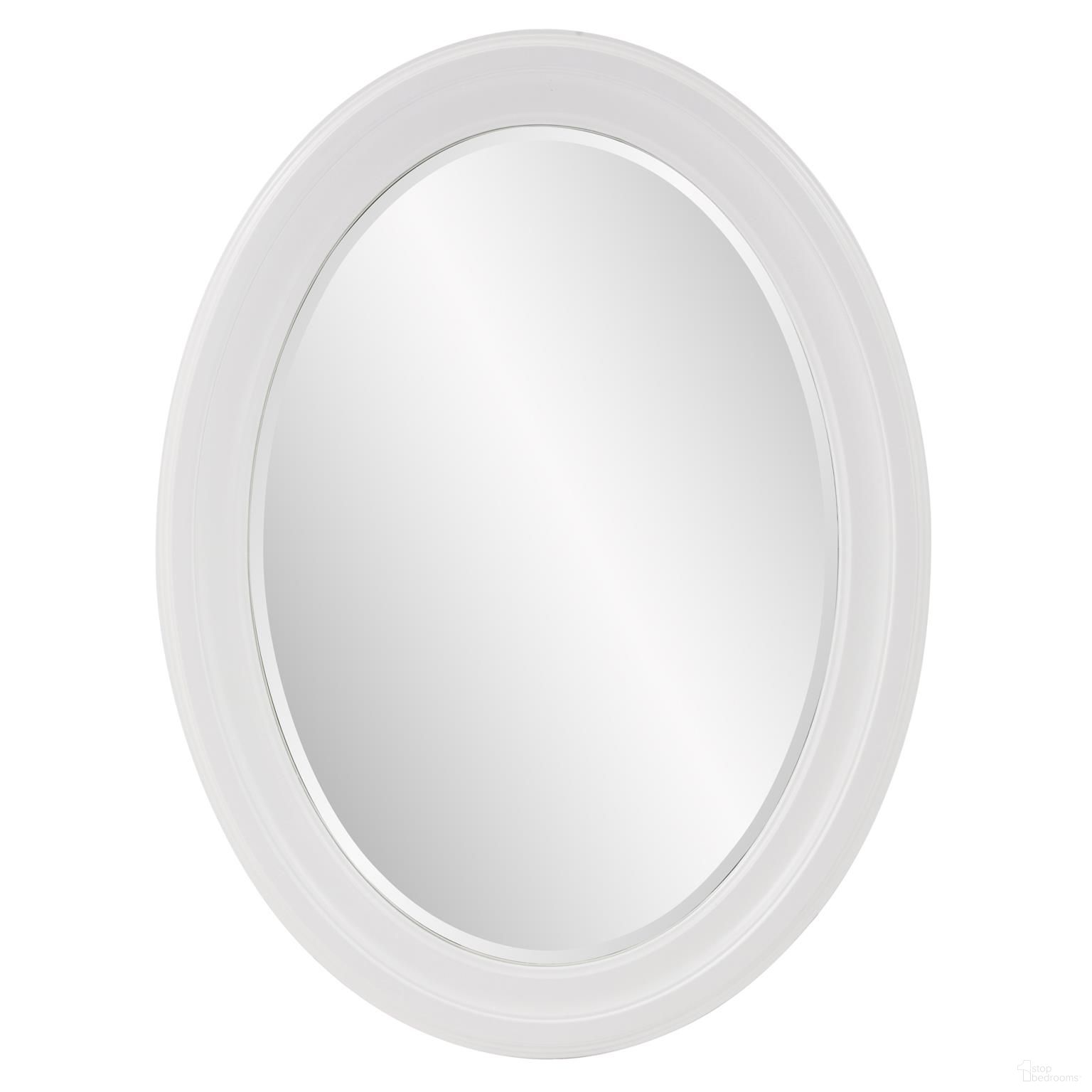 George Mirror In Matte White