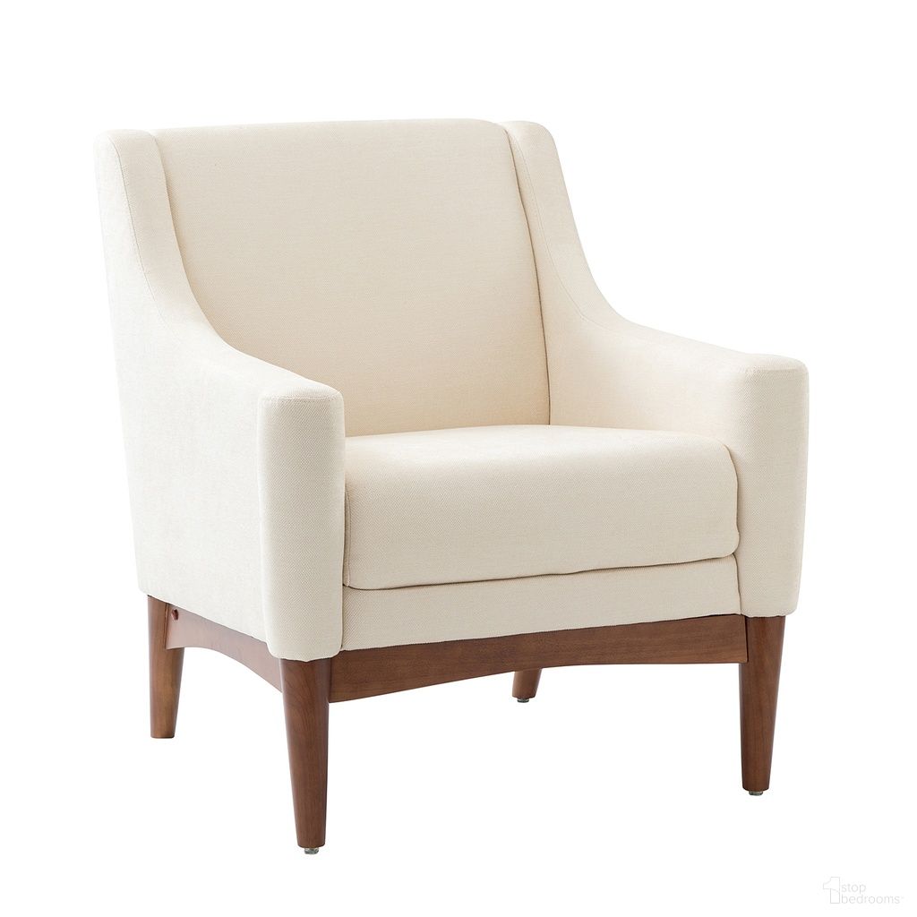 The appearance of Gerard Armchair In Ivory designed by Karat Home in the modern / contemporary interior design. This ivory piece of furniture  was selected by 1StopBedrooms from Gerard Collection to add a touch of cosiness and style into your home. Sku: CHJK0646-IVY. Material: Linen Look Fabric.
