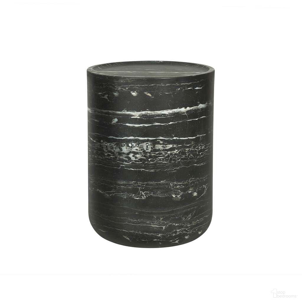 The appearance of Geri Side Table In Black designed by LH Imports in the modern / contemporary interior design. This black piece of furniture  was selected by 1StopBedrooms from Geri Collection to add a touch of cosiness and style into your home. Sku: VT082-BLK. Material: Concrete.