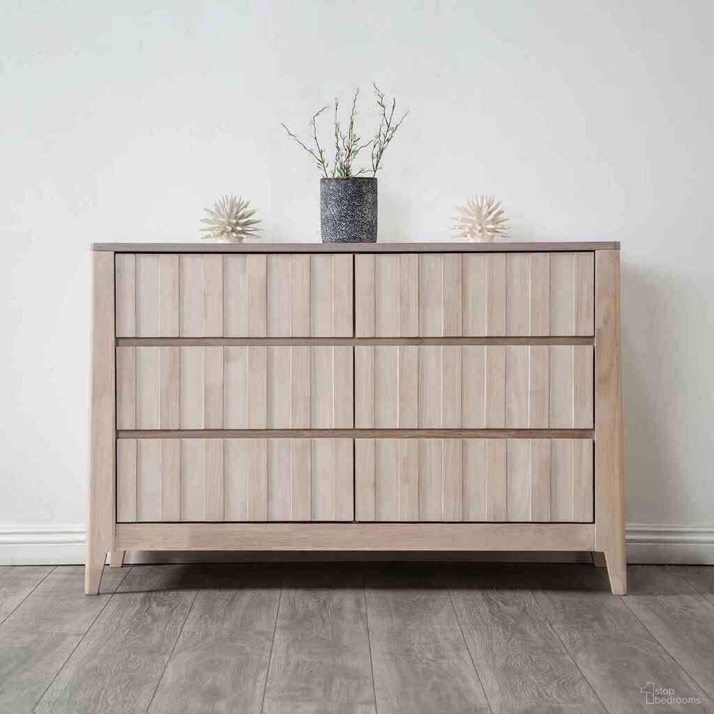 The appearance of Gervais Dresser In White Wash designed by Furniture of America in the modern / contemporary interior design. This white wash piece of furniture  was selected by 1StopBedrooms from Gervais Collection to add a touch of cosiness and style into your home. Sku: FM7105WH-D. Material: Solid Rubberwood.