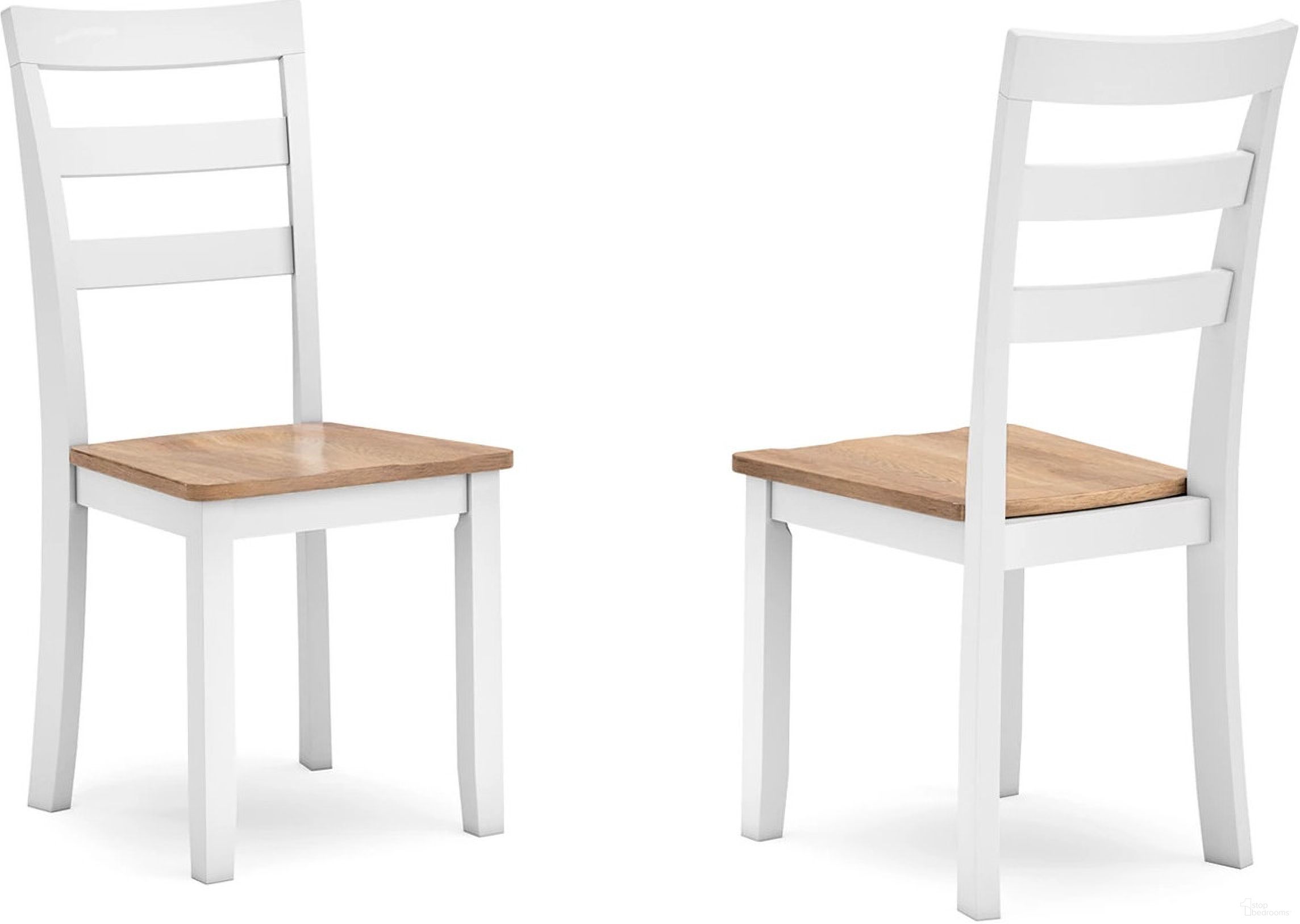 The appearance of Gesthaven Dining Chair Set of 2 In Natural and White designed by Signature Design by Ashley in the transitional interior design. This natural/white piece of furniture was selected by 1StopBedrooms from Gesthaven Collection to add a touch of cosiness and style into your home. Sku: D398-01. Material: Wood. Chair Type: Side Chair.