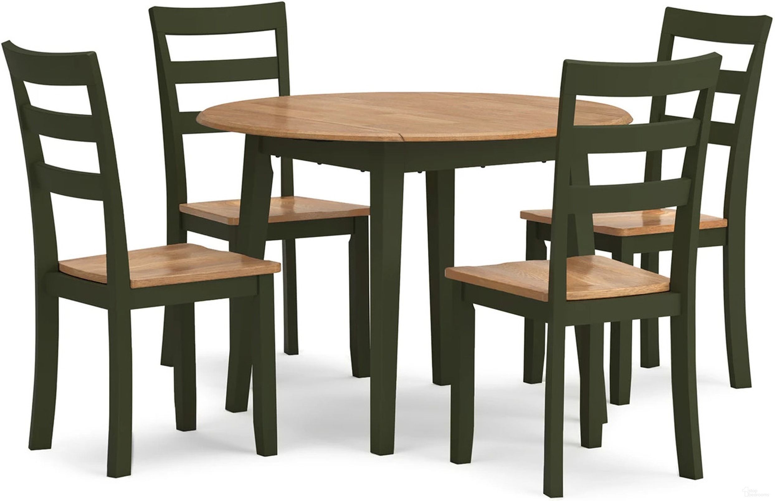 Gesthaven Dining Room Set In Natural and Green by Ashley Furniture ...