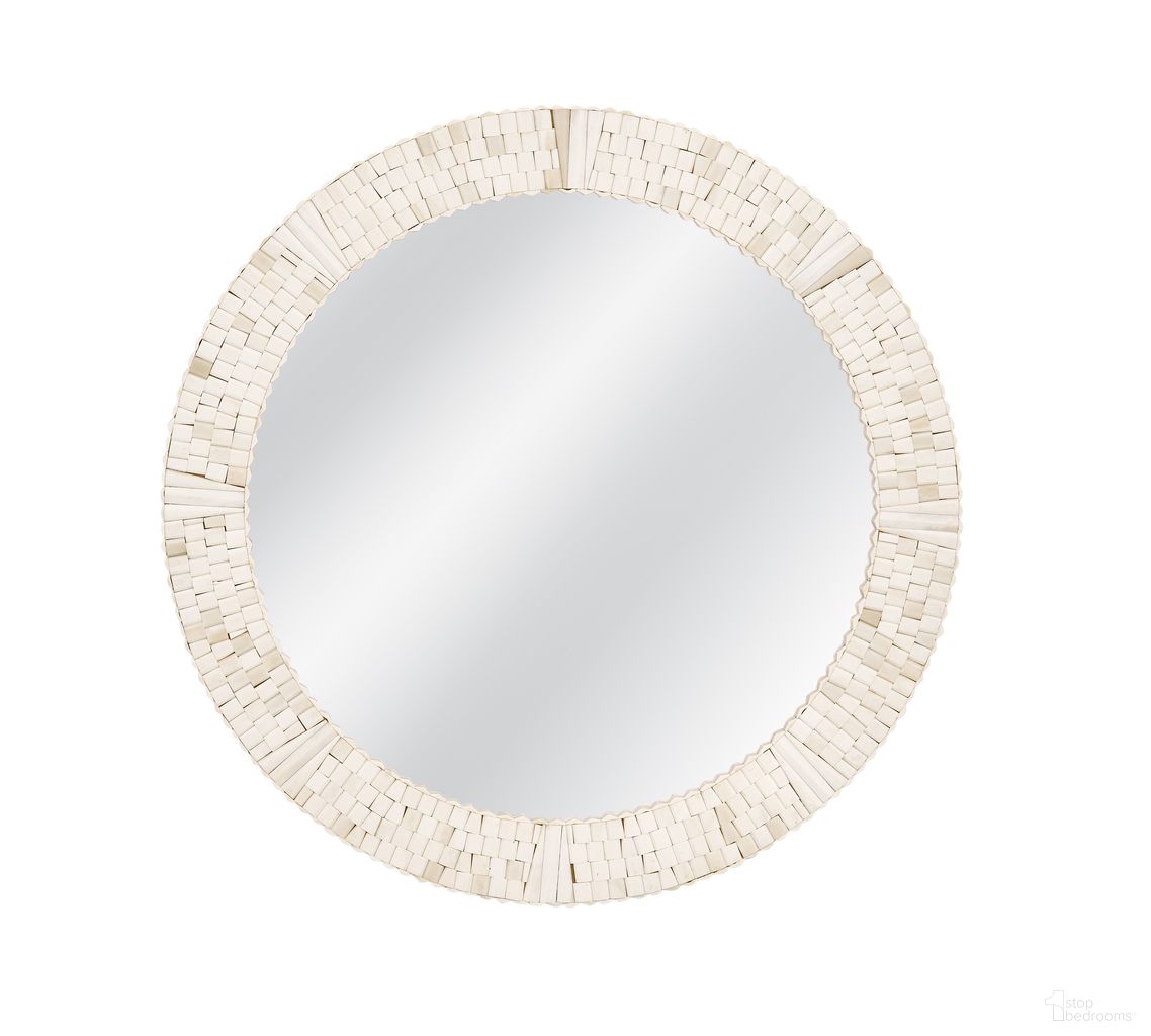 Getty Wall Mirror In Natural Cream