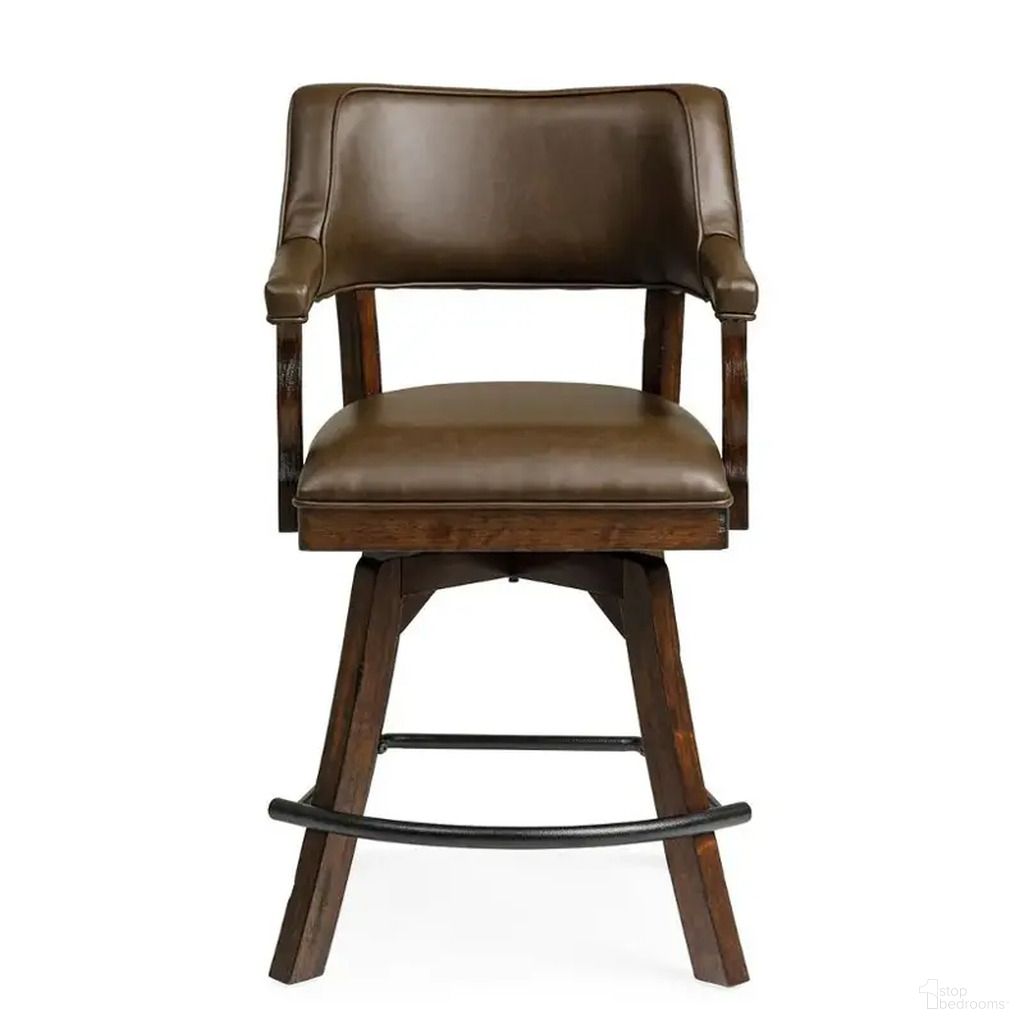 The appearance of Gettysburg Deluxe Swivel Game Chair with Castors In Dark Distressed designed by ECI in the traditional interior design. This dark distressed piece of furniture  was selected by 1StopBedrooms from Gettysburg Collection to add a touch of cosiness and style into your home. Sku: S0583-05-SWC. Material: Hardwood.