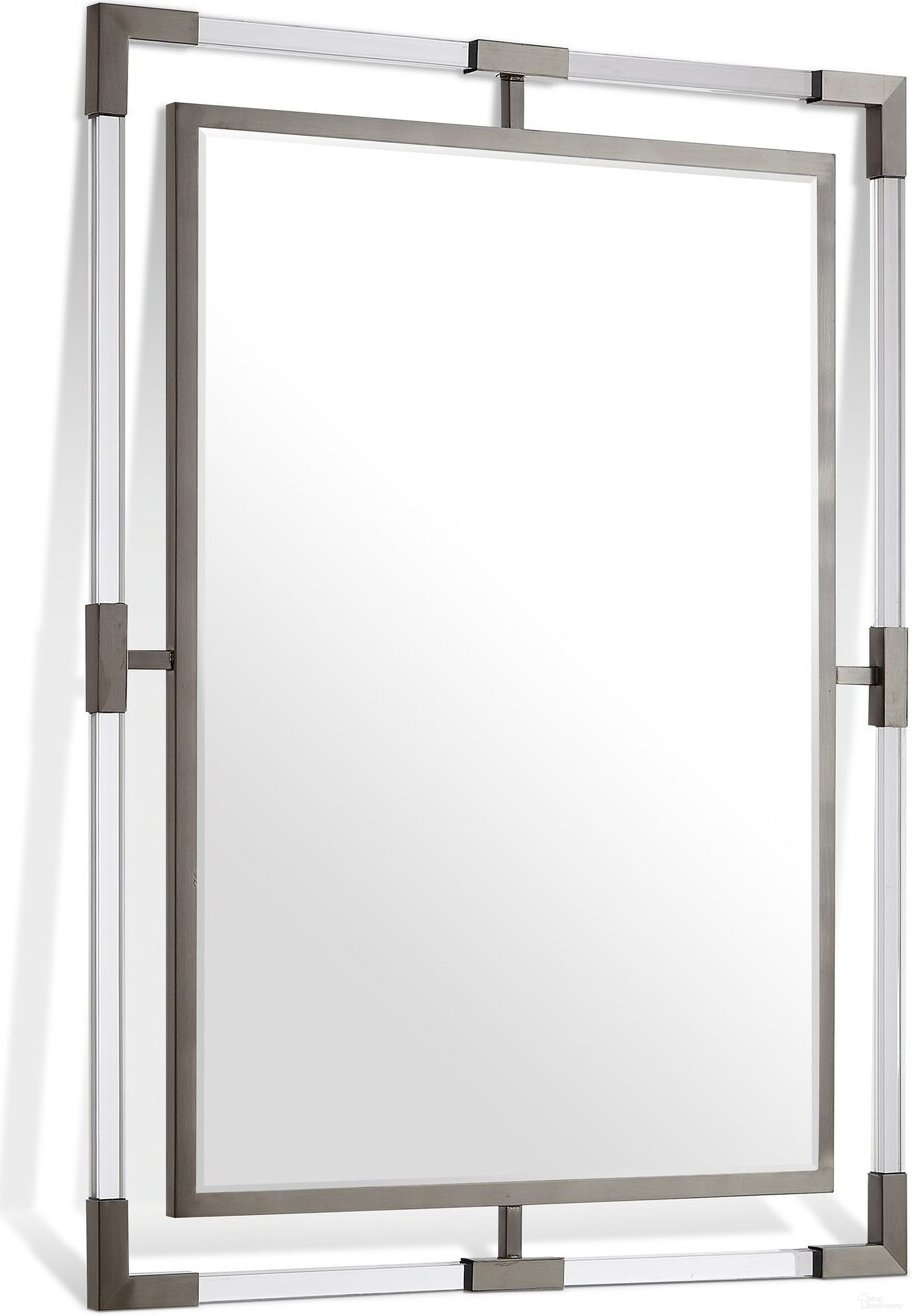 Ghost Rectangular Mirror In Chrome