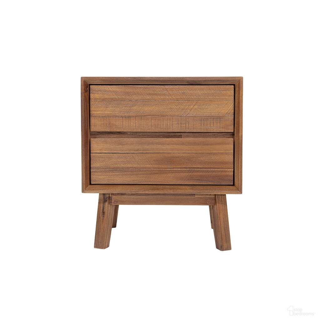 The appearance of Gia 2 Drawer Nightstand In Warm Pecan designed by LH Imports in the modern / contemporary interior design. This warm pecan piece of furniture was selected by 1StopBedrooms from Gia Collection to add a touch of cosiness and style into your home. Sku: GIA002-BRN. Material: Acacia.