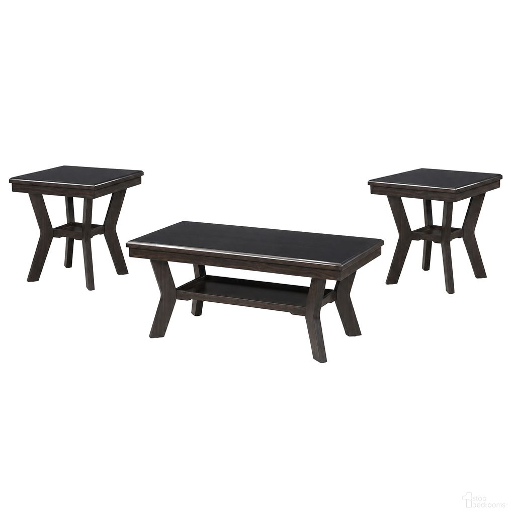 The appearance of Gia 3 Piece Occasional Table Set In Brown designed by New Classic in the country / farmhouse interior design. This brown piece of furniture was selected by 1StopBedrooms from Gia Collection to add a touch of cosiness and style into your home. Sku: T1701B-3P. Material: Wood.