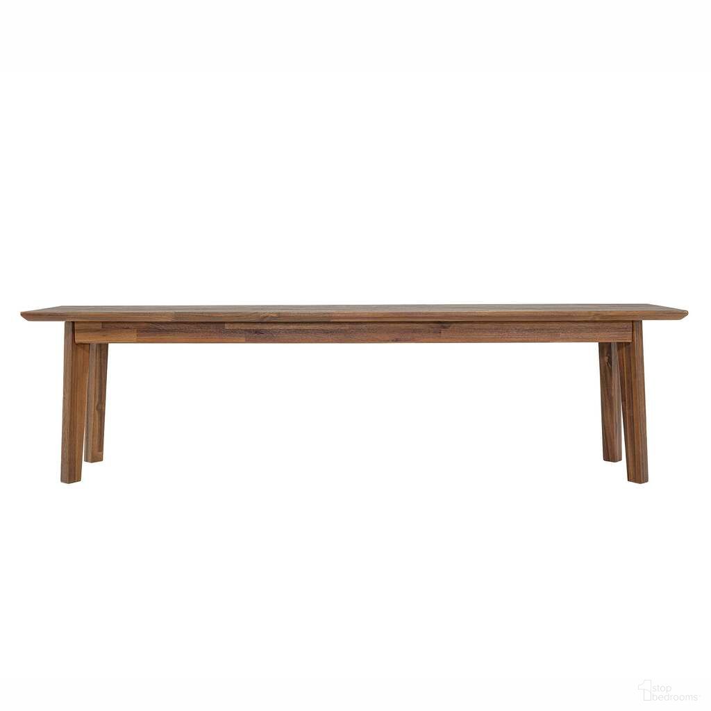 The appearance of Gia Bench In Warm Pecan designed by LH Imports in the modern / contemporary interior design. This warm pecan piece of furniture was selected by 1StopBedrooms from Gia Collection to add a touch of cosiness and style into your home. Sku: GIA016-BRN. Material: Acacia.