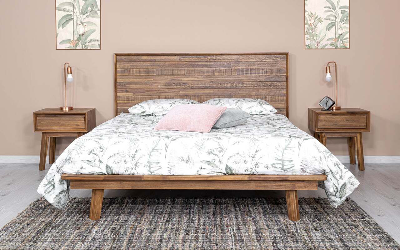 The appearance of Gia Queen Bed In Warm Pecan designed by LH Imports in the modern / contemporary interior design. This warm pecan piece of furniture was selected by 1StopBedrooms from Gia Collection to add a touch of cosiness and style into your home. Sku: GIA001QB-BRN. Bed Size: Queen. Material: Acacia.