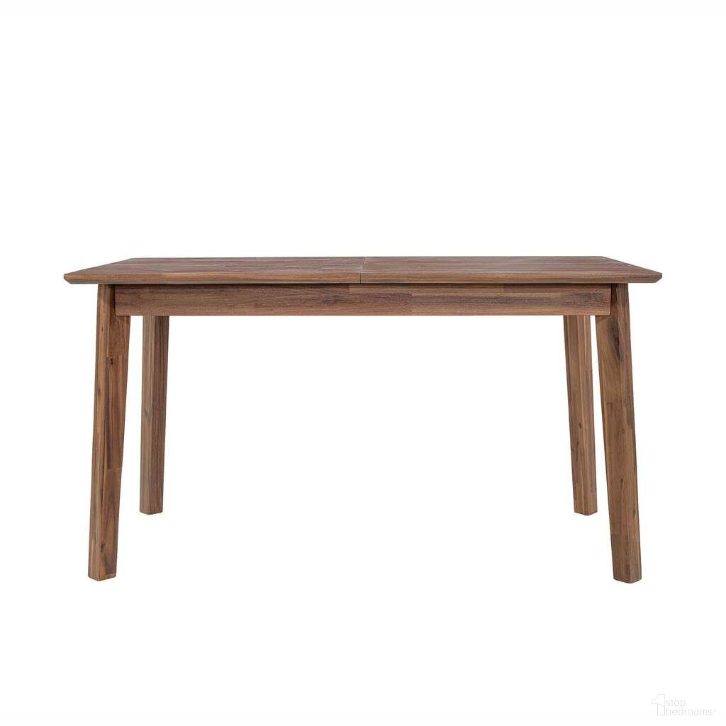 The appearance of Gia Small Extension Dining Table with Butterfly System In Warm Pecan designed by LH Imports in the modern / contemporary interior design. This warm pecan piece of furniture was selected by 1StopBedrooms from Gia Collection to add a touch of cosiness and style into your home. Sku: GIA010-BRN. Table Base Style: Legs. Table Top Shape: Rectangular. Size: 31" x 55". Material: Acacia Wood.