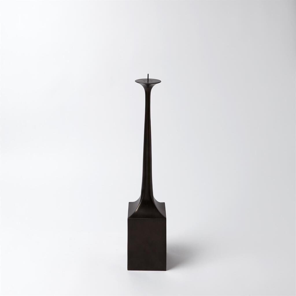 Giac Medium Candle Stand In Bronze