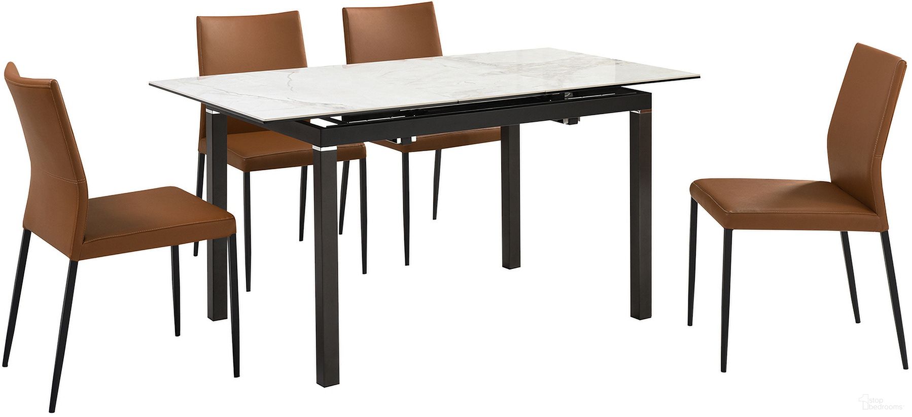 Armen Living Giana Kash Extendable Dining Set - Thumbnail 2