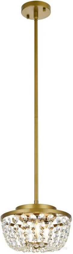 Gianna 10 Inch Pendant In Brass