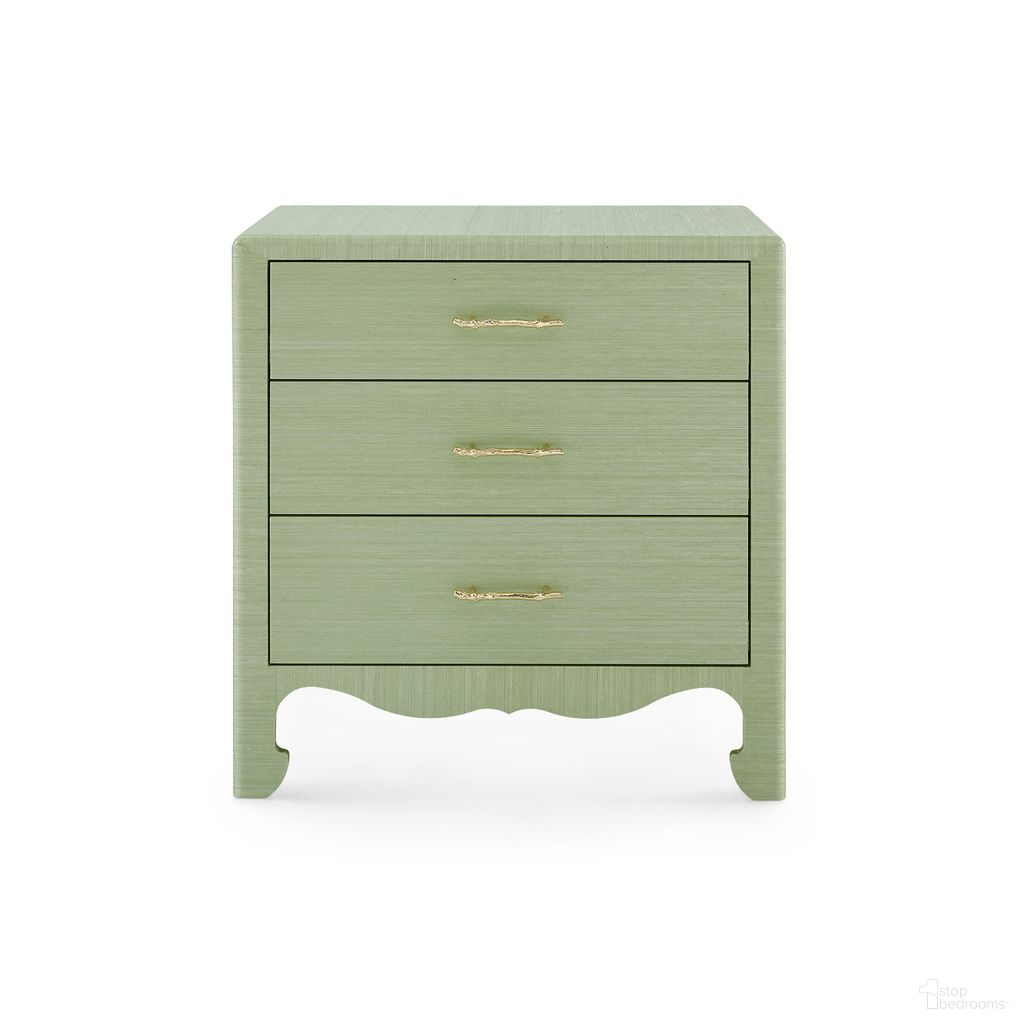 The appearance of Gianna 3-Drawer End Table In Spring Green designed by Villa & House in the transitional interior design. This spring green piece of furniture was selected by 1StopBedrooms from Gianna Collection to add a touch of cosiness and style into your home. Sku: GNA-130-5197-88. Material: Wood.