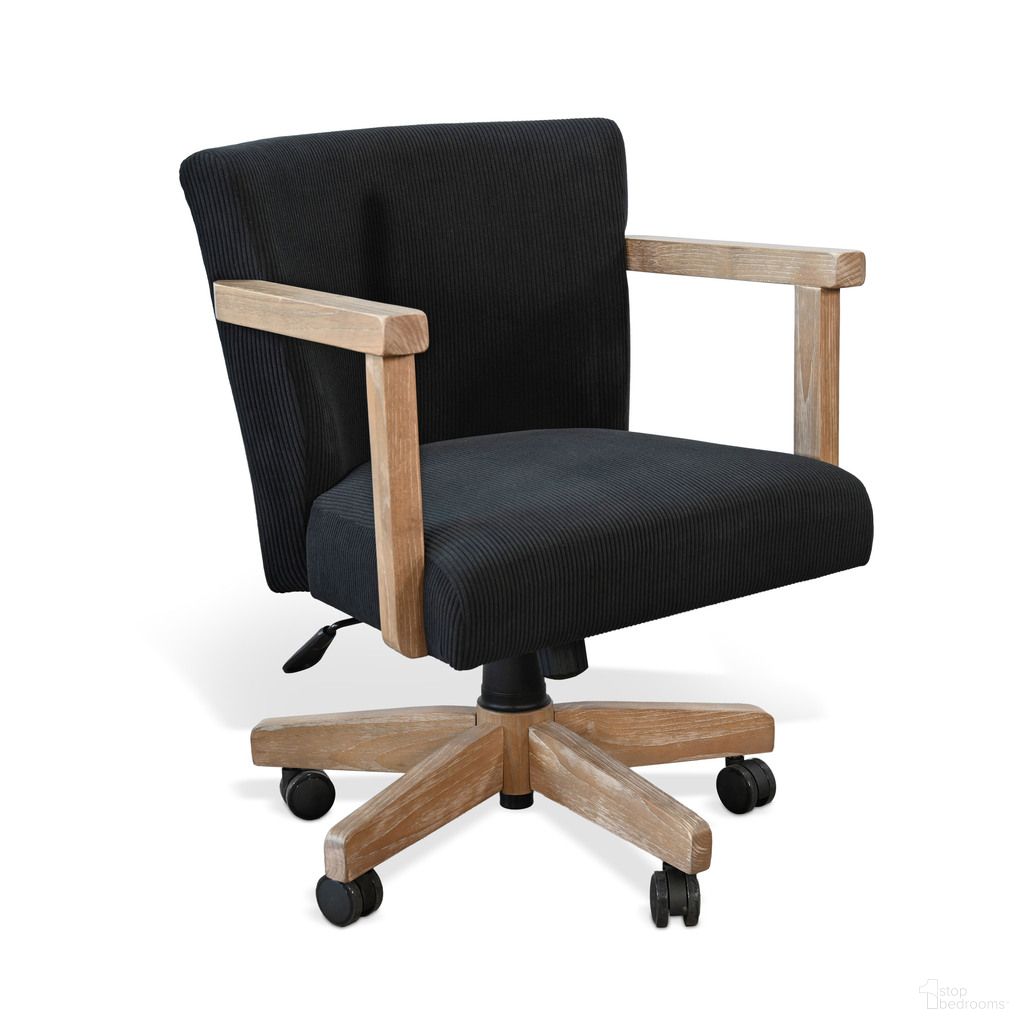 The appearance of Gibson Rolling Game Chair In Oak Grove designed by Sunny Designs in the modern / contemporary interior design. This oak grove piece of furniture was selected by 1StopBedrooms from Gibson Collection to add a touch of cosiness and style into your home. Sku: 1445OG. Material: Solid Wood.