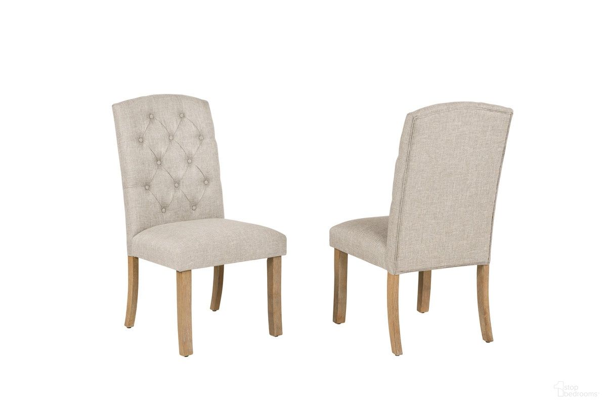 The appearance of Gigi Fabric Side Dining Chair Set of 2 in Beige designed by Best Quality Furniture in the modern / contemporary interior design. This beige piece of furniture was selected by 1StopBedrooms from Gigi Collection to add a touch of cosiness and style into your home. Sku: D707-SC. Material: Linen. Chair Type: Side Chair.