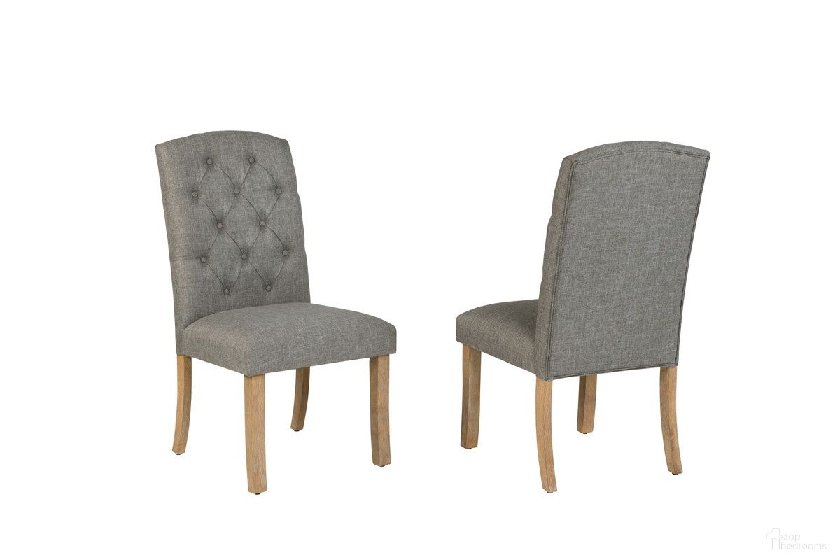 The appearance of Gigi Fabric Side Dining Chair Set of 2 in Gray designed by Best Quality Furniture in the modern / contemporary interior design. This gray piece of furniture was selected by 1StopBedrooms from Gigi Collection to add a touch of cosiness and style into your home. Sku: D706-SC. Material: Linen. Chair Type: Side Chair.