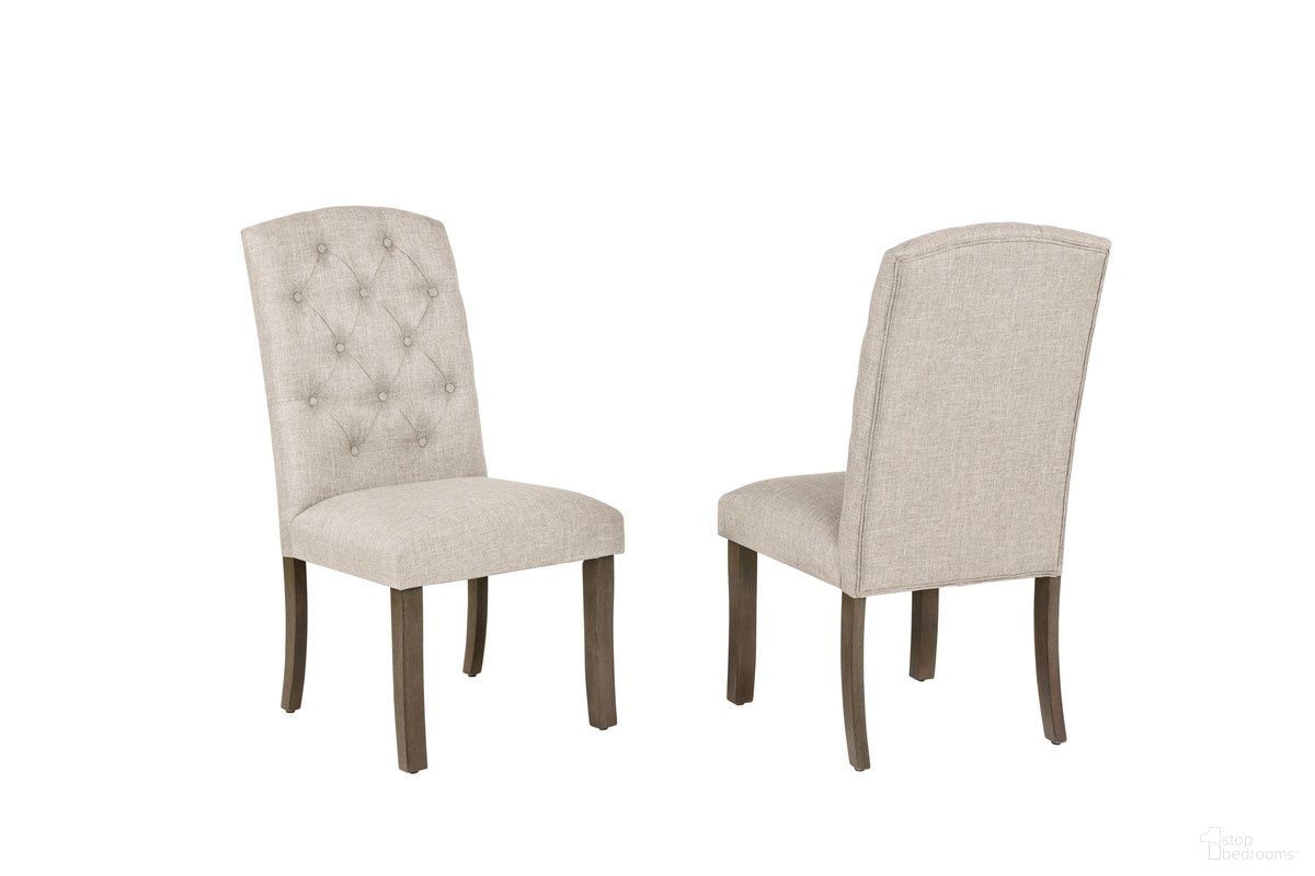 The appearance of Gigi Rustic Side Dining Chair Set of 2 in Beige designed by Best Quality Furniture in the modern / contemporary interior design. This beige piece of furniture was selected by 1StopBedrooms from Gigi Collection to add a touch of cosiness and style into your home. Sku: D705-SC. Material: Linen. Chair Type: Side Chair.