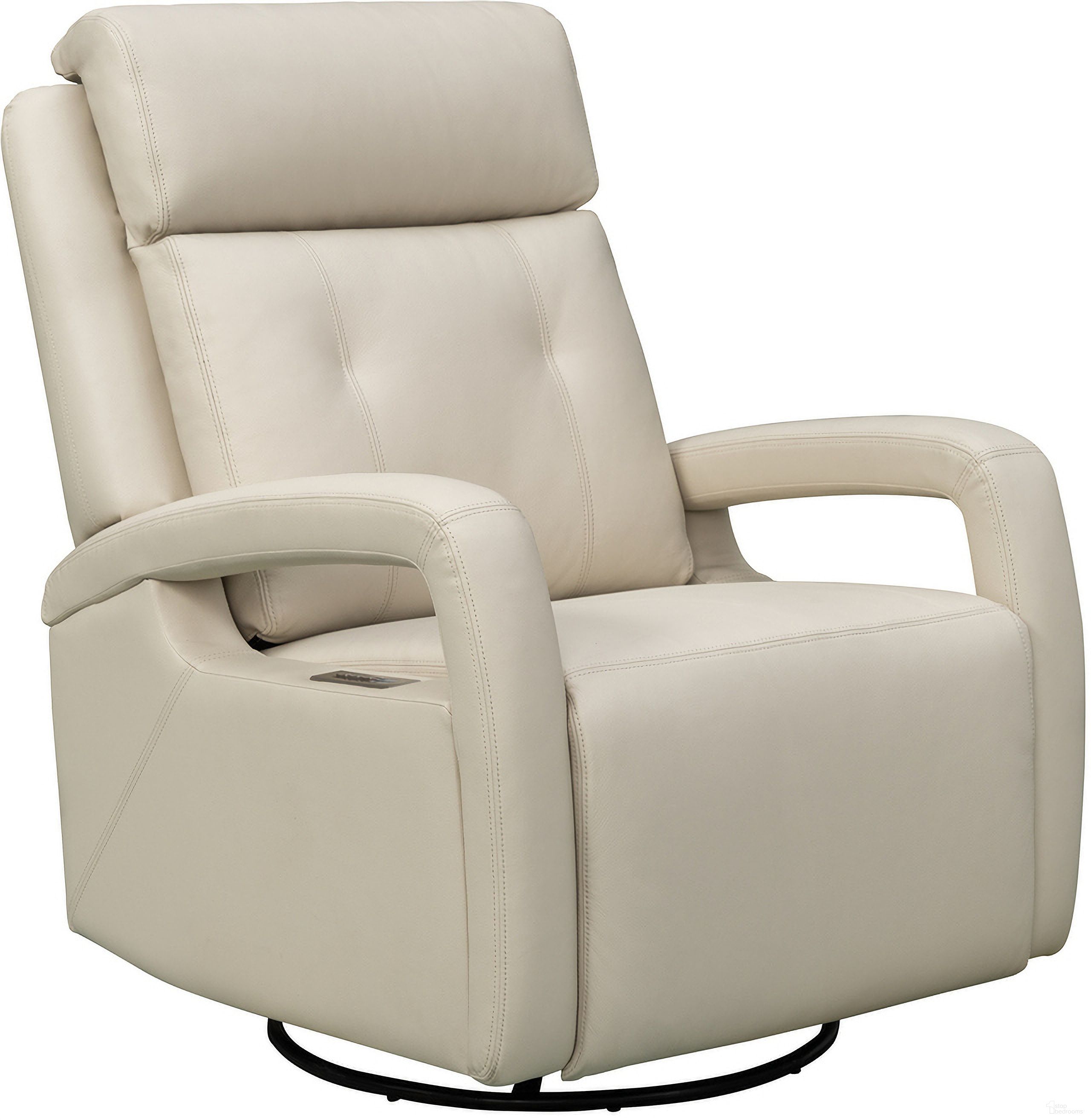 The appearance of Gilbert Power Swivel Glider Recliner with Power Head Rest and Power Lumbar In Troy Cream designed by BarcaLounger in the modern / contemporary interior design. This troy cream piece of furniture was selected by 1StopBedrooms from Gilbert Collection to add a touch of cosiness and style into your home. Sku: 8PHL1483370182. Material: Leather.