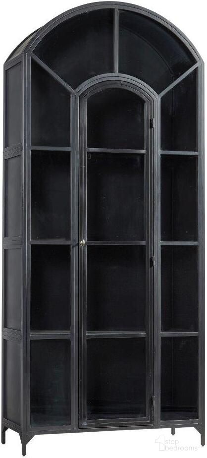 The appearance of Gilborne Arched Iron Cabinet designed by Furniture Classics in the transitional interior design. This piece of furniture was selected by 1StopBedrooms from Gilborne Collection to add a touch of cosiness and style into your home. Sku: 40-209. Material: Metal.