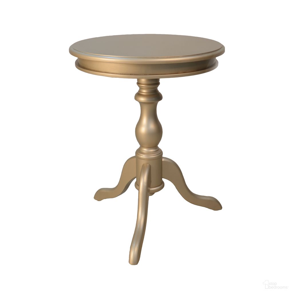 The appearance of Gilda Side Table In Champagne designed by Carolina Living in the traditional interior design. This champagne piece of furniture  was selected by 1StopBedrooms from Gilda Collection to add a touch of cosiness and style into your home. Sku: 1925-CPG. Material: MDF.
