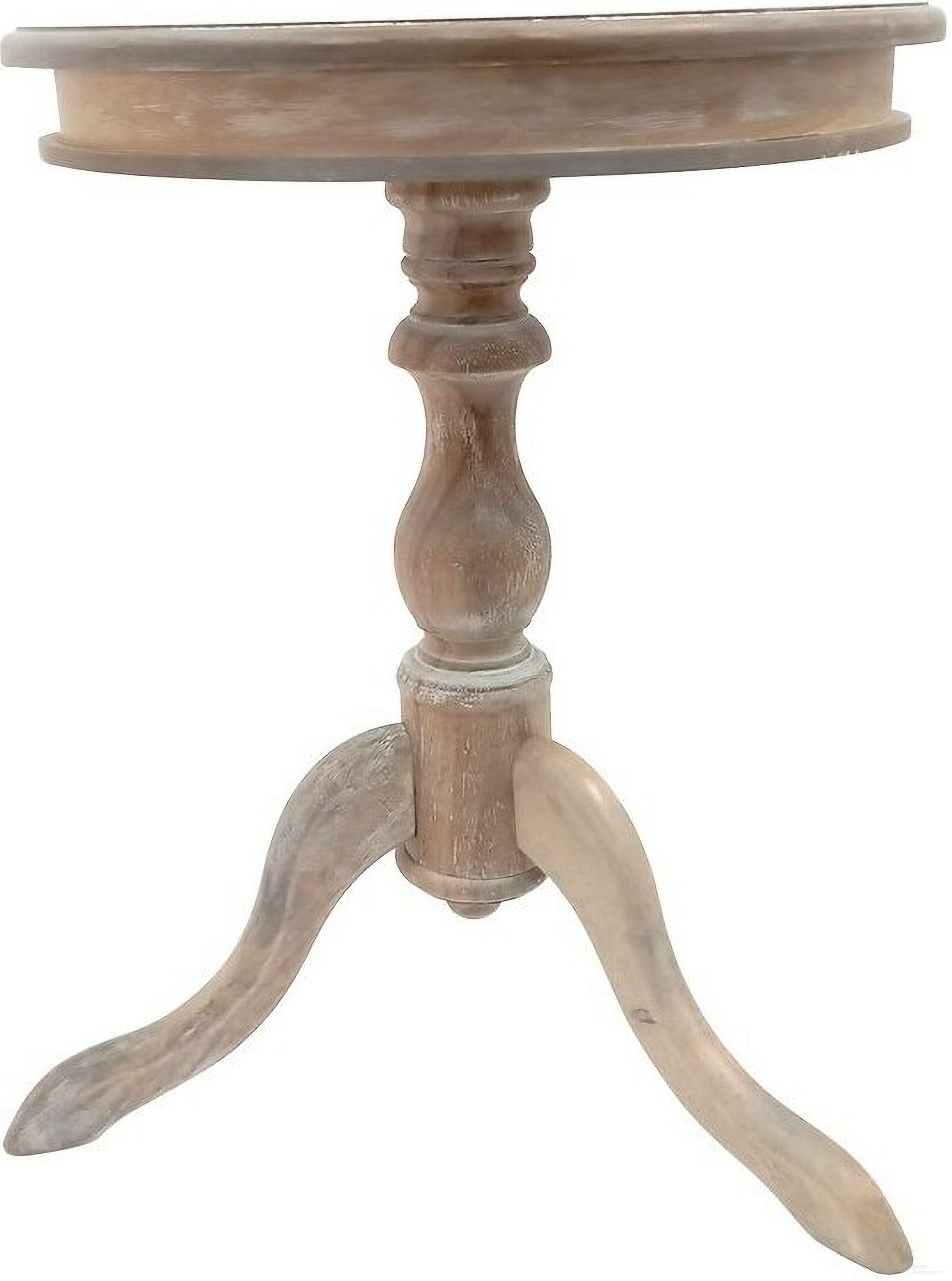 The appearance of Gilda Side Table In Natural Driftwood designed by Carolina Living in the traditional interior design. This natural driftwood piece of furniture  was selected by 1StopBedrooms from Gilda Collection to add a touch of cosiness and style into your home. Sku: 1925-ND. Material: MDF.