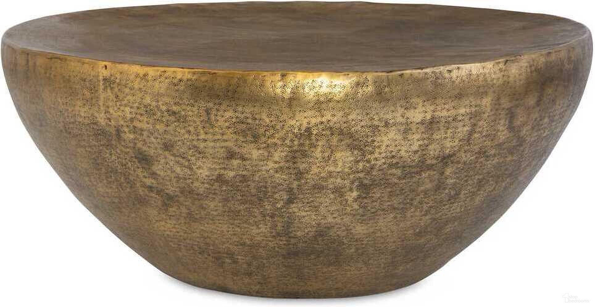 The appearance of Gilded Dome Coffee Table In Gold designed by Uttermost in the modern / contemporary interior design. This gold piece of furniture was selected by 1StopBedrooms from Gilded Dome Collection to add a touch of cosiness and style into your home. Sku: 22990. Material: Aluminum.