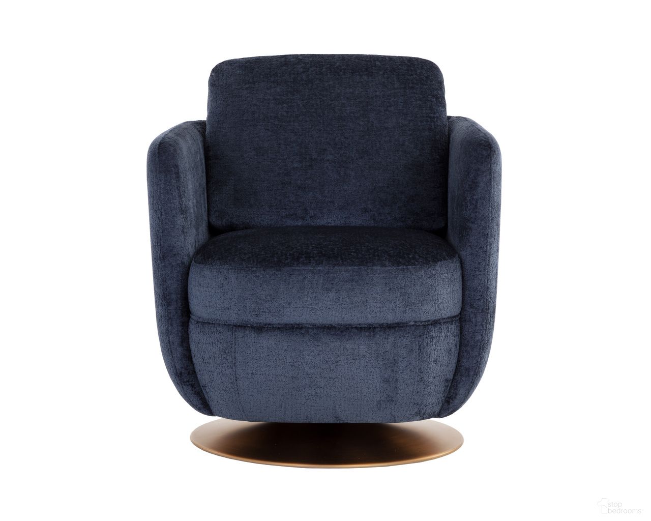 Gilley Swivel Lounge Chair In Bergen Navy