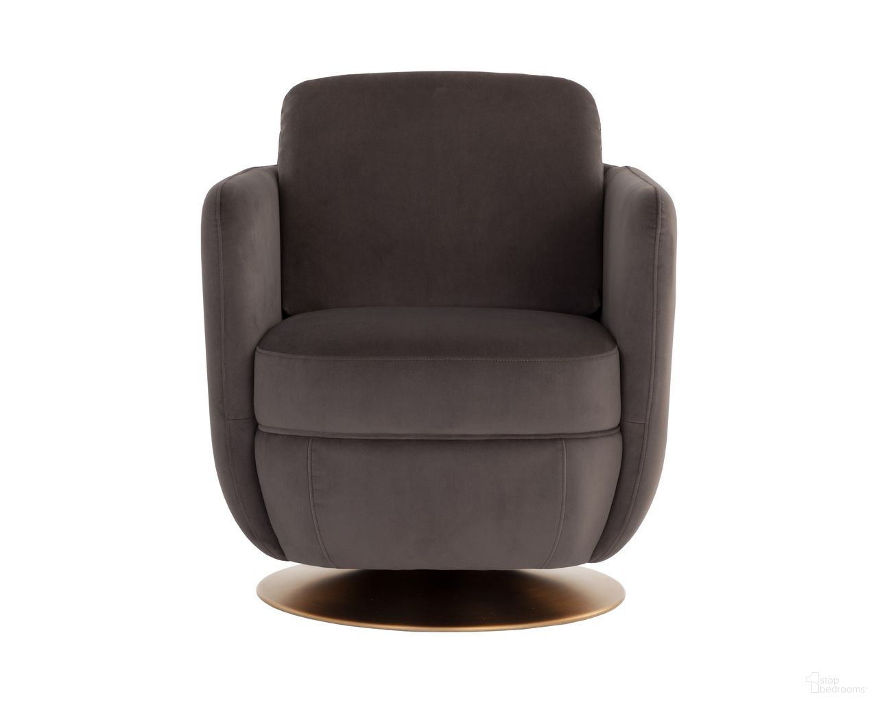 Gilley Swivel Lounge Chair In Meg Ash