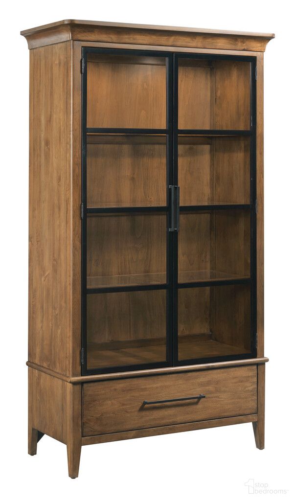The appearance of Abode Gillian Display Cabinet In Warm Brunette designed by Kincaid in the modern / contemporary interior design. This warm brunette piece of furniture was selected by 1StopBedrooms from Abode Collection to add a touch of cosiness and style into your home. Sku: 269-855B;269-855D. Material: Solid Wood.