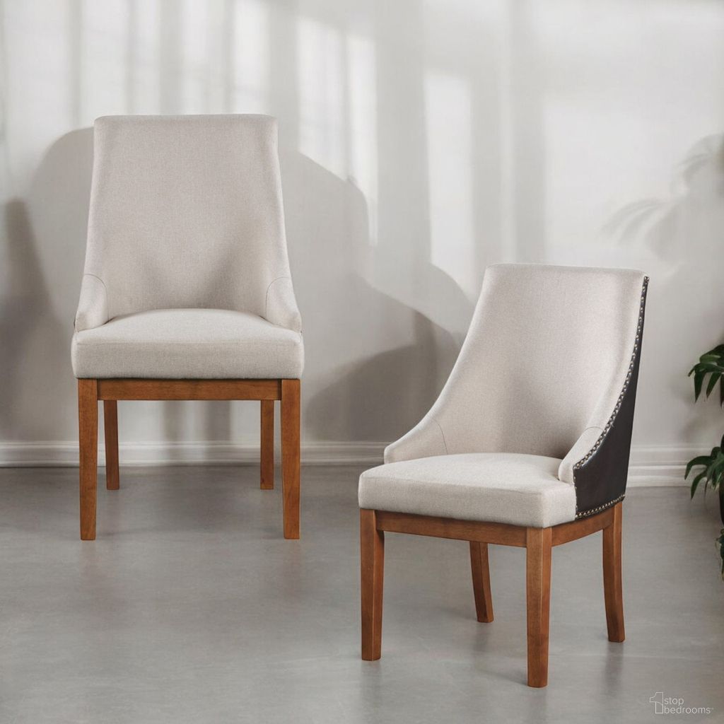 Gilsea Side Chair Set of 2 In Brown