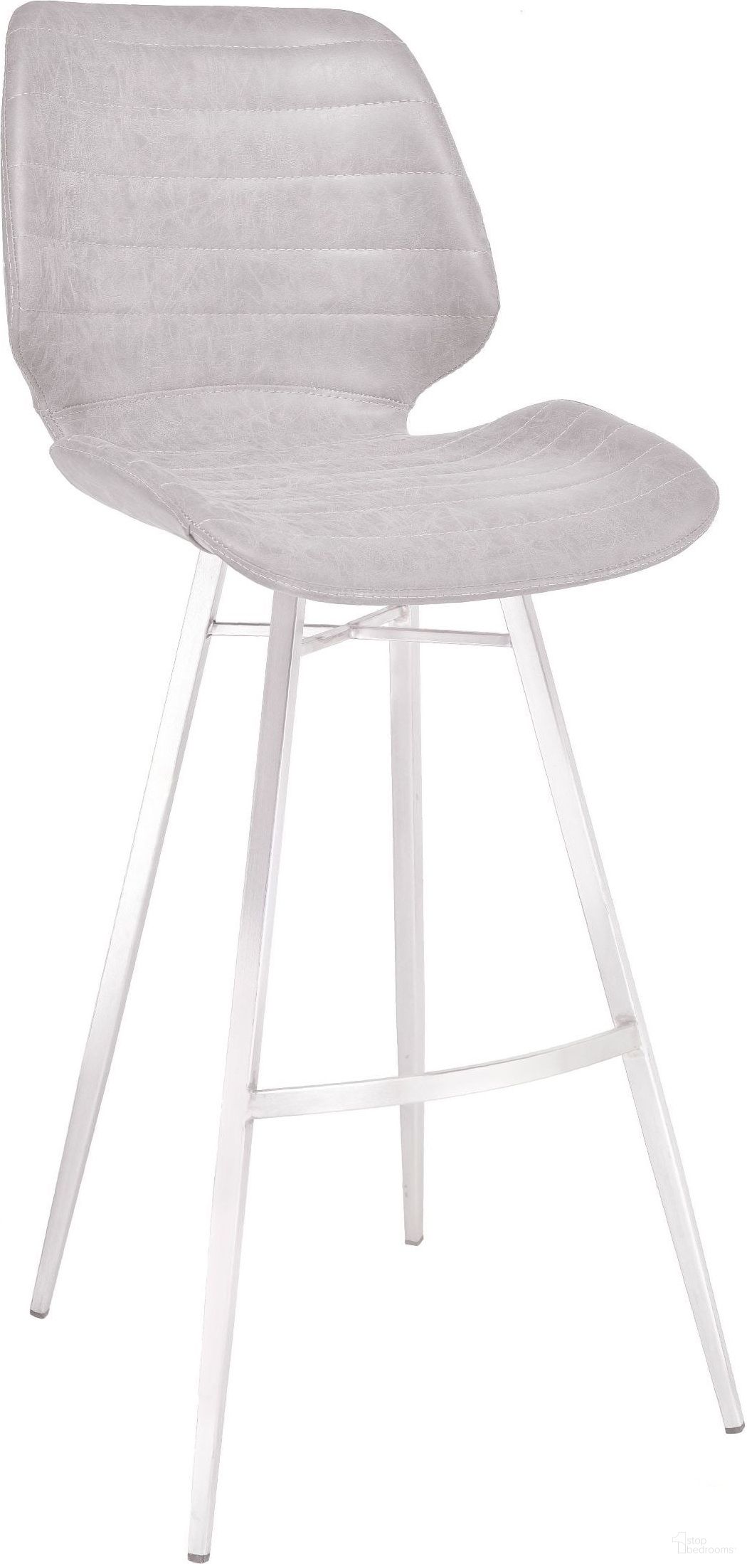 The appearance of Gina Counterstool In Vintage Light Grey designed by Bellini Modern Living in the modern / contemporary interior design. This light grey piece of furniture was selected by 1StopBedrooms from Gina Collection to add a touch of cosiness and style into your home. Sku: Gina-C LGY. Material: Stainless Steel.