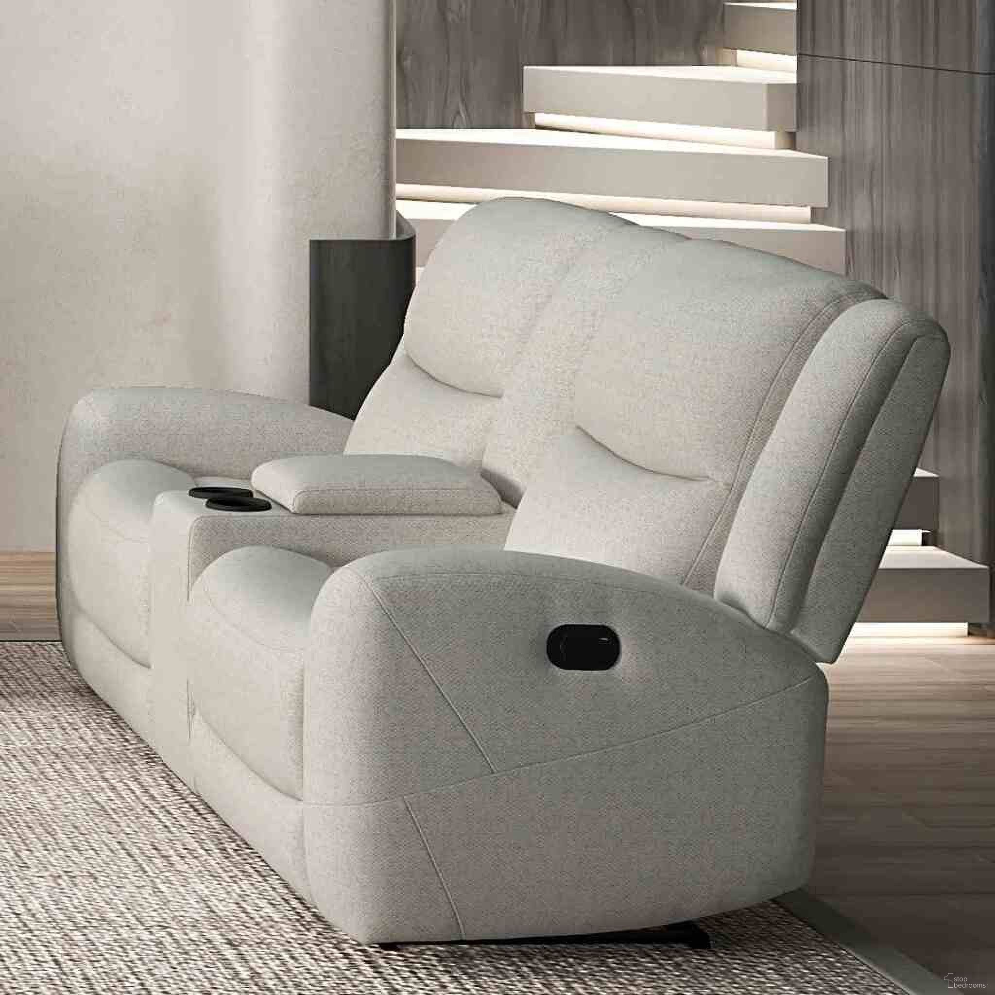The appearance of Giraldus Loveseat In Beige designed by Furniture of America in the transitional interior design. This beige piece of furniture was selected by 1StopBedrooms from Giraldus Collection to add a touch of cosiness and style into your home. Sku: CM9988BG-LV-M. Material: Fabric.