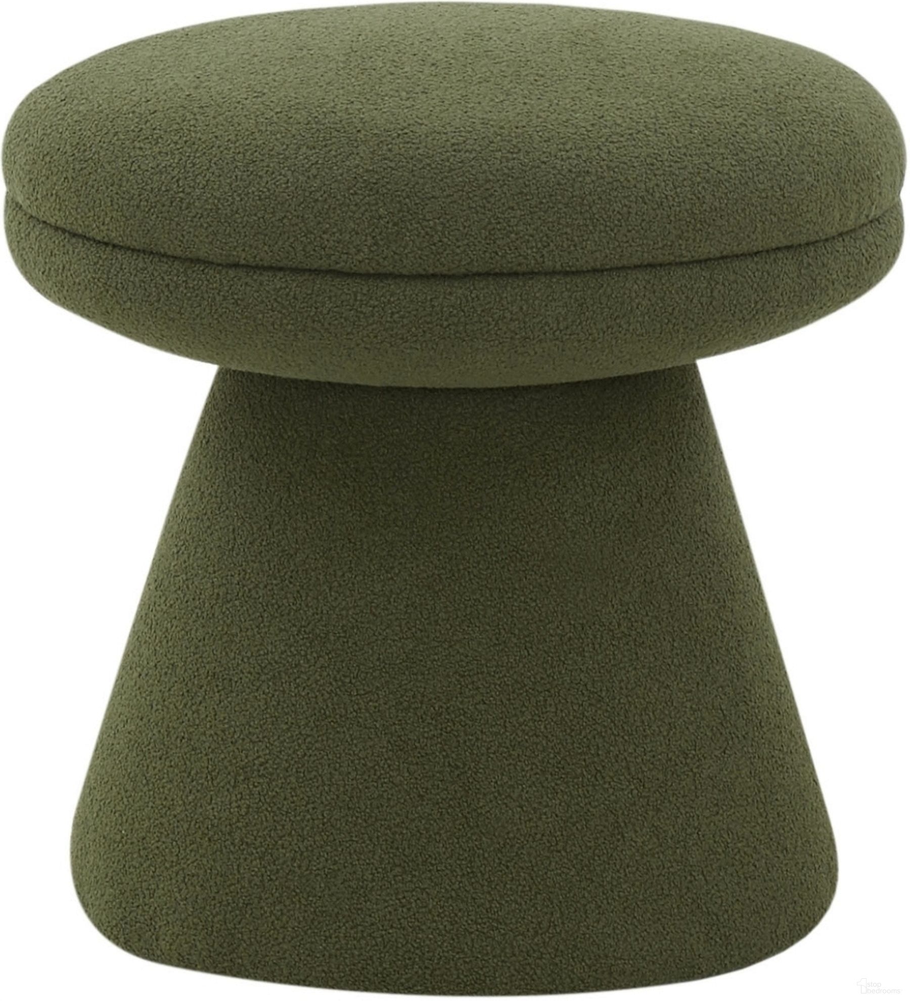 The appearance of Gisella Boucle Ottoman In Olive designed by Safavieh Couture in the modern / contemporary interior design. This olive piece of furniture was selected by 1StopBedrooms from Gisella Collection to add a touch of cosiness and style into your home. Sku: SFV5122D. Material: Wood.