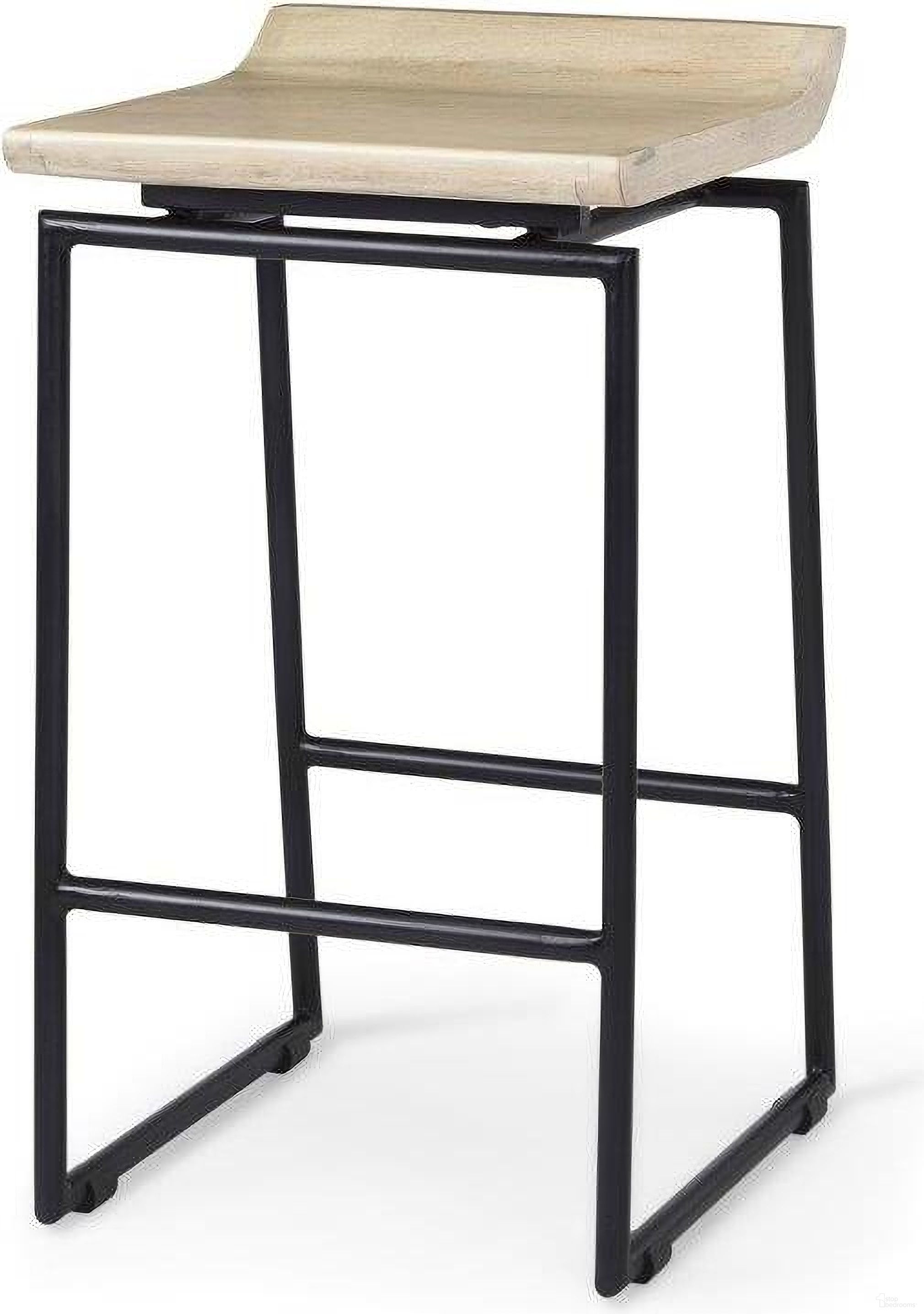 The appearance of Givens Natural Wood With Black Metal Counter Stool designed by Mercana in the modern / contemporary interior design. This black and natural piece of furniture was selected by 1StopBedrooms from Givens Collection to add a touch of cosiness and style into your home. Sku: 69556. Material: Wood.