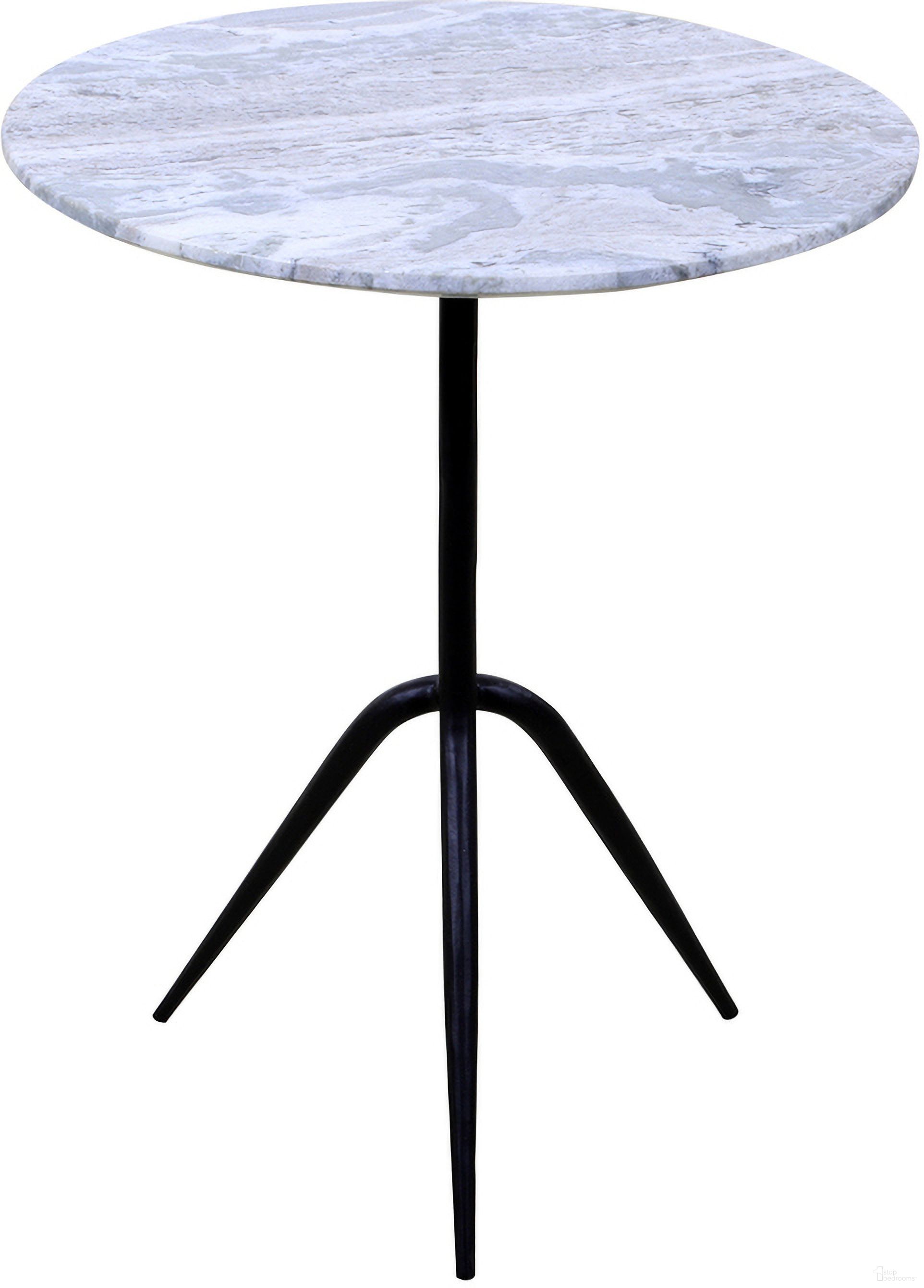 The appearance of Glacier 18 Inch Accent Table In Fancy Brown Marble designed by Home Trends and Design in the transitional interior design. This brown piece of furniture  was selected by 1StopBedrooms from Glacier Collection to add a touch of cosiness and style into your home. Sku: ZWGLAST18FB. Material: Marble.