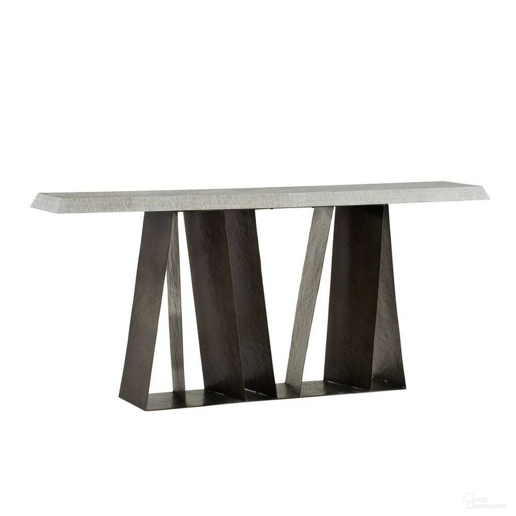 The appearance of Gladstone Console In Smoke designed by Arteriors in the industrial interior design. This smoke piece of furniture  was selected by 1StopBedrooms from Gladstone Collection to add a touch of cosiness and style into your home. Sku: FLI12. Material: Wood.