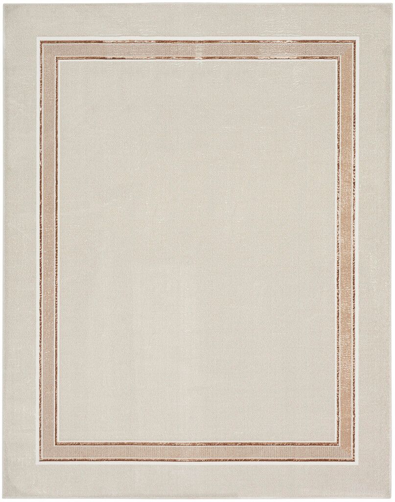 Glam 9' x 12' Indoor Rug In Ivory and Cream