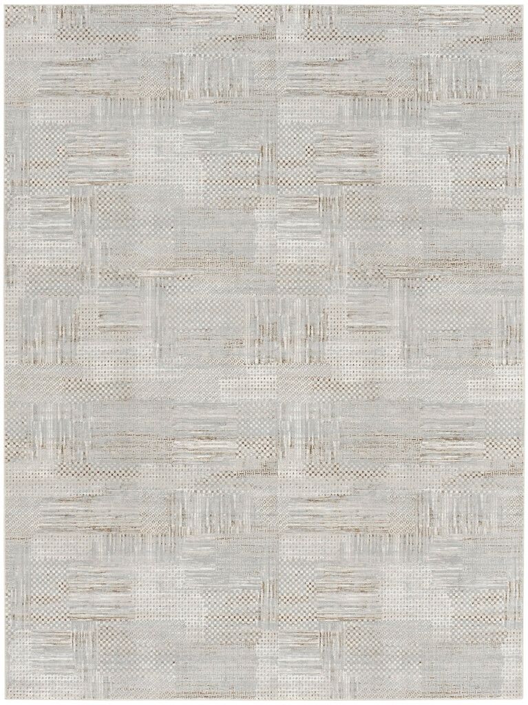 Glam 9' x 12' Indoor Rug In Silver Grey