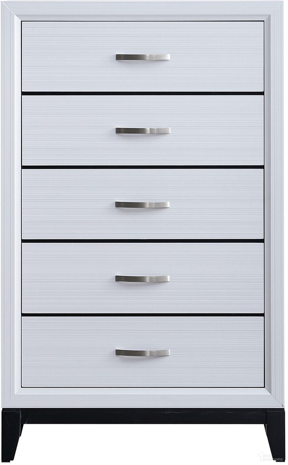 The appearance of Glasgow Chest In White designed by Glory in the modern / contemporary interior design. This white piece of furniture  was selected by 1StopBedrooms from Glasgow Collection to add a touch of cosiness and style into your home. Sku: G04390-CH. Material: Laminate.