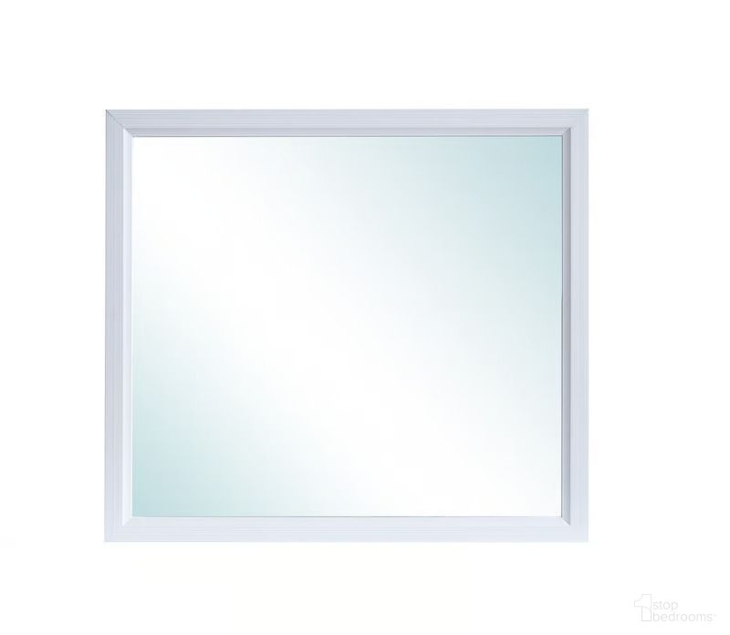 Glasgow Mirror In White